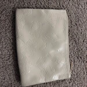 Floral Embossed makeup bag a new day